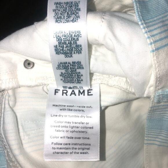 FRAME Le High Skinny Crop Ombré Stripe 28 NWT - Picture 12 of 12